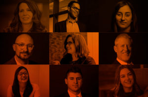 Collage of faces representing diversity at the firm